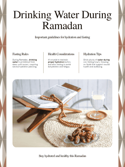 Drink Water During Ramadan
